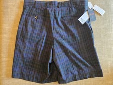 BEAMS PLUS Mens XL Plaid Shorts Navy Tartan Check MR PORTER NWT Japan picture