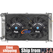 5 Row Aluminum Radiator+Fans for 1984-1987 Maserati Biturbo 2500 2.5L MT picture