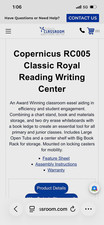 Copernicus Classic Royal Reading Writing Center Display Easel RC005 picture