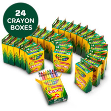 Lot of 24 Crayola Crayons 24 Packs with 24 Assorted Colors NEW  picture