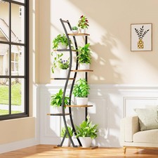63-inch Tall Modern 6-Shelf Indoor Plant Stand Shelving Unit picture