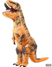miwhse Halloween Inflatable Dinosaur Costume Adult Fancy Large,Brown picture