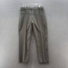 VTG 70s Haband Fit Forever Pants Mens 34x30 Green Relaxed Straight Leisure Retro picture