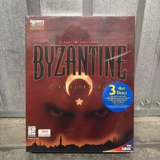 NOS Byzantine: The Betrayal PC Game 1997 CD-ROM Big Box Game - New Sealed picture