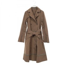 FOXEY NEW YORK Trench coat #42 23380 polyester Brown Used Women picture