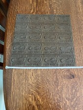 Rare Bohannon’s Footprints Chewing Tobacco Tin Mold Stamp Plate Winston, N.C. picture