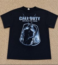 Vintage 2008 PROMO Call of Duty World At War Gaming Tee Y2K Grail picture