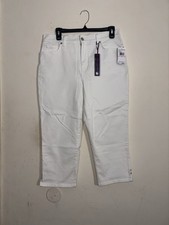 Gloria Vanderbilt Amanda Capri Pants Women’s Size 10 White NWT picture
