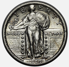 1919-D Standing Liberty Quarter *Major Key Date* Choice AU++ picture