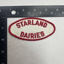 Vintage STARLAND DAIRIES Advertising Patch - Dairy Farm Milk Cows 00WV picture