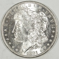 1881 O Uncirculated Morgan Silver Dollar Classic Vintage New Orleans Issue 141 picture