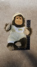 Vintage Russ Berrie Joey Baby Monkey Plush Doll Pacifier Hosung Stuffed Animal picture