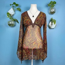 Vintage 90s Passport Flared Sleeve Dress picture