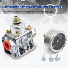 12-804 Low Fuel Pressure Regulator Gauge for Carburetor Carb Quick Fuel 1-4psi picture