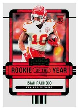 Isiah Pacheco 2022 Panini Contenders Rookie of the Year #ROY-IPA Emerald Chiefs picture