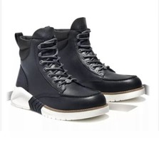 TIMBERLAND MOC TOE BLACK FULL GRAIN MEN BOOTS SIZE 12 picture