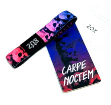 ZOX **CARPE NOCTEM** Silver Single Med Wristband w/Card NIP picture