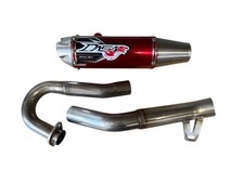 Dasa Exhaust Full System PHX-24 Ed. Honda TRX450 04-05 Red/Brush/White picture