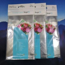 3x Crystal Clear Bags® Protective Closure Retail Pack 4 1/4