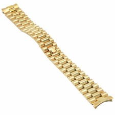 20MM PRESIDENT DAY DATE WATCH BAND FOR ROLEX 1803 18038 18078 18238 GOLD PLATED picture