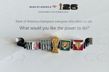 Bank of America FIFA World Cup 26 Braided MEXICO Charm Bracelet picture