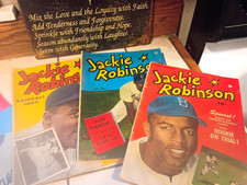 Jackie Robinson Vintage Baseball Magazines/Publications Lot - 1950 Faucet Comics picture