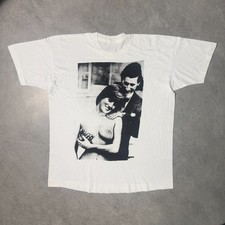 Vintage Princess Diana and Prince Charles Parody Nude White Shirt XL Photography picture