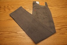 NWT MEN'S LEVI JEANS 514 Multiple Sizes Straight Flex Eco Performance Gray $69 picture