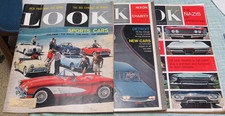 Vintage 1959-62 Look Magazine 1961 1963 New Cars Sports Cars lot of 3 picture