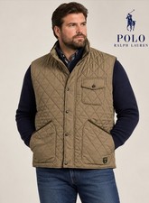 Polo Ralph Lauren Beaton Quilted Utility Vest Tan Brown Mens Size 3XLT NWOT $248 picture
