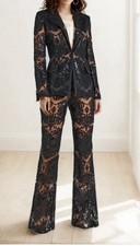 LUXE Glam Sequin M Blazer  Women’s Fancy Pantsuit Set Black  Weddings &Parties picture