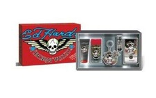 Ed Hardy BORN WILD Men 5 Pc GIFT SET 3.4oz 3 oz BW 2.75 Deo Key Chain .25oz NEW picture