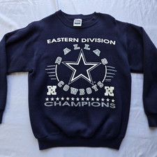 VTG 1994 Dallas Cowboys Sweatshirt Eastern Division Champions Size LG picture