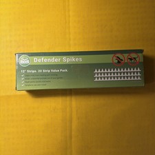 De-Bird Defender Spikes: Stops Birds Etc 12” Strips 20 Strip Value Pack NEW picture