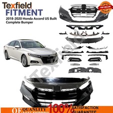 For 2018-2020 Honda Accord US Built Front Complete Bumper Kit W/ Grill Fog Light picture