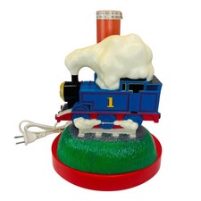 Vintage Thomas the Tank Engine Lamp 1992 Britt Allcroft Train Blue Plastic 90s picture