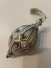 NIB Vintage Lenox 2003 Brocade Egg Christmas Ornament picture