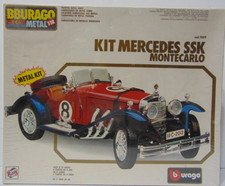BBURAGO Die-Cast Metal 1/18 KIT MERCEDES SSK Montecarlo Model NEW Sealed picture