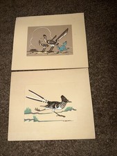 Archie Blackowl  Roadrunner Bird Cheyenne Native Navajo Robert Chee Art Lot Of 2 picture