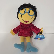 Vintage 2002 Commonwealth Cool Diva Smiley Face Plush Doll Y2K Aesthetic Blue Gl picture