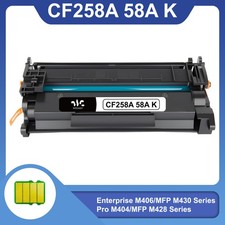 1 or 2PK BK CF258A 58A Toner Cartridge Compatible for HP LaserJet Pro M404dn lot picture