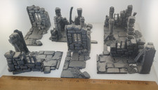 Ruined town buildings #2 28mm terrain FAST SHIP|Alternate Wargaming Miniature picture