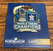 Houston Astros 2017 World Series Champions Official Logo Lapel Pin PSG MLB Auth picture