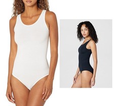 NWT Yummie Women's 2-PACK Cotton Seamless Shaping Full Back Bodysuit 2X/3X picture