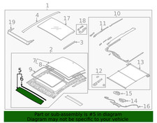 GENUINE Front Panoramic Sunroof Glass ⭐OEM⭐ 2020-2025 Hyundai Sonata 81620L1000 picture