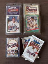 Vintage Atlanta Braves Fanpack – Factory Sealed 1991-96 Cards & Collectibles picture