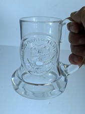 Vintage Mayflower Dartington Crystal Tactile Glass Tankard Frank Thrower 1970 picture