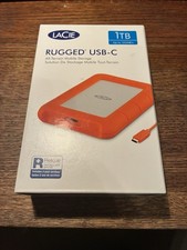 NEW LACIE RUGGED USB-C 1TB MOBILE STORAGE New Sealed picture