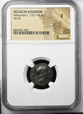 Alexander I Balas, 152-145 BC SELEUCID KINGDOM AE18 NGC F picture