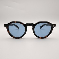 NEW EYEVAN Mason-E2 Tort-Blu Tortoiseshell Blue Lens Sunglasses Japan 46mm picture